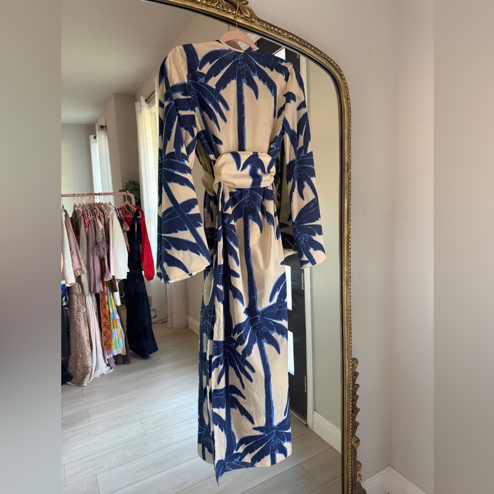 Johanna Ortiz Sotaviento Tunic Blue Palms Dress - Picture 11 of 12